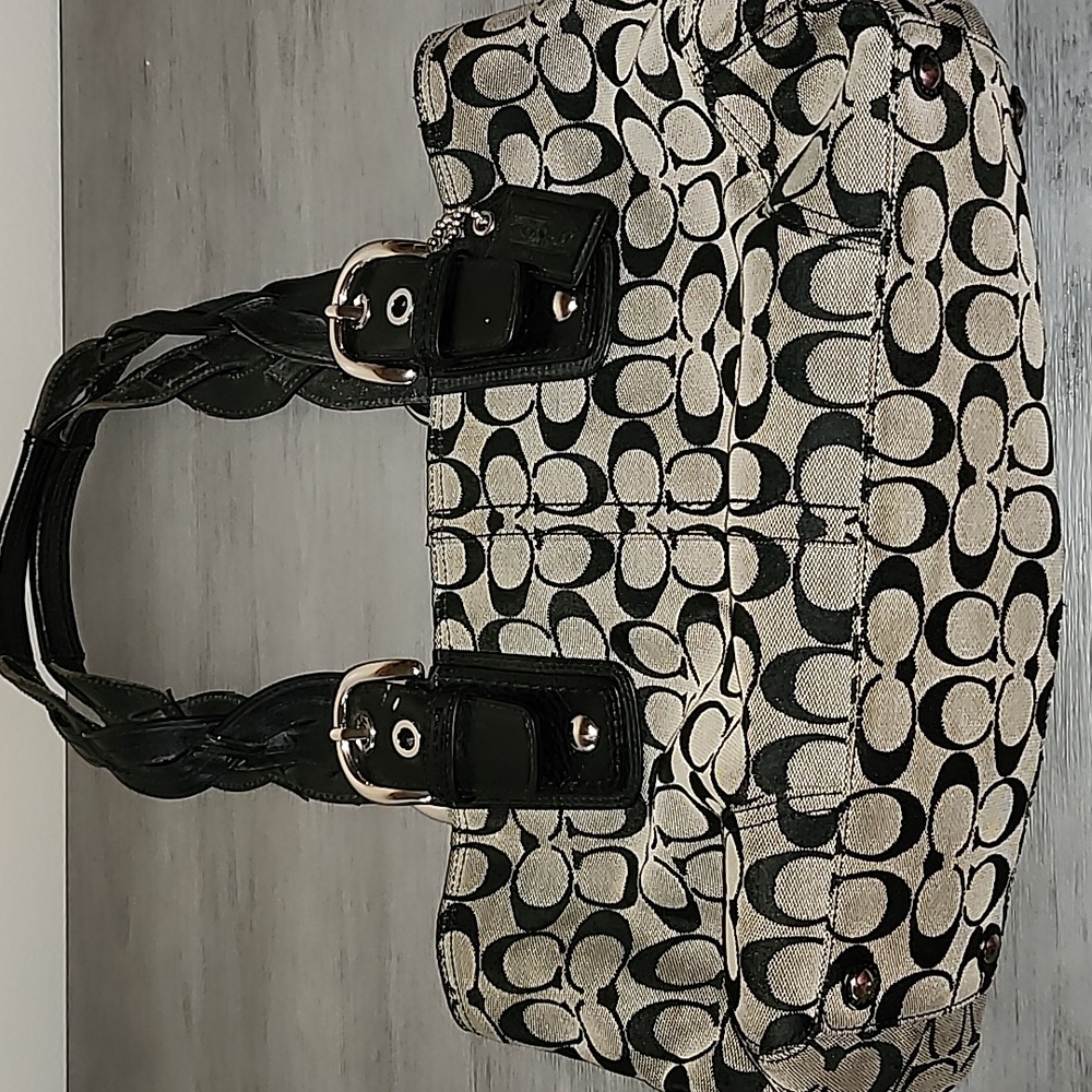 Coach Braided Handle Handbag